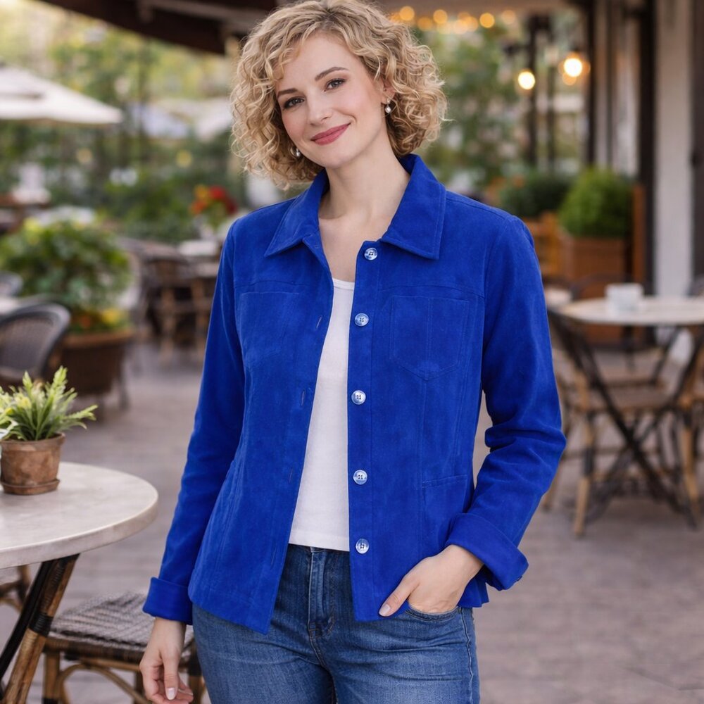 Southern Lady Blue Shirt Jacket 10
